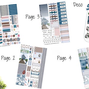 Martha's Vineyard Weekly Sticker Kit A La Carte Mini Kit Planner Stickers Scrapbook Stickers Nautical Coastal Summer Beach House Cape
