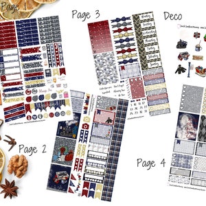 Holiday Express Weekly Sticker KitA La Carte Stickers Mini Sticker Kit Scrapbook Stickers