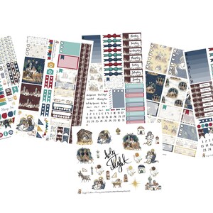 Oh Holy Night Weekly Sticker Kit A La Carte Stickers Mini Sticker Kit Scrapbook Stickers Christian Stickers Religious Stickers