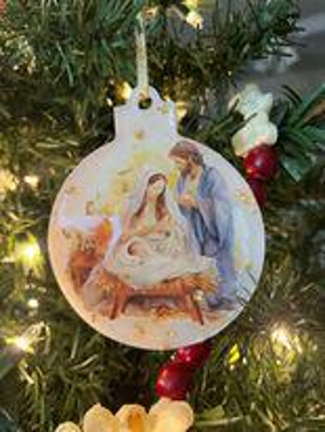 Nativity Holy Family Ornament Catholic Ornament Christian Ornament True