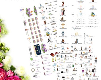 Yearly Liturgical Sticker Bundle Catholic Feast Stickers Catholic Journal Stickers Holy Day of Obligation Stickers Catholic Planner Stickers