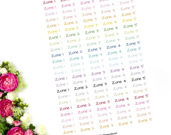 Zone Stickers  Color Coding Stickers Functional Stickers Adulting Stickers Home Management Stickers Rainbow Stickers Scrapbook Stickers