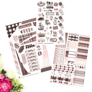 Zestaw naklejek Turkey Dunn Simple Weekly Stickers A La Carte Zestaw naklejek Mini Stickers do scrapbookingu