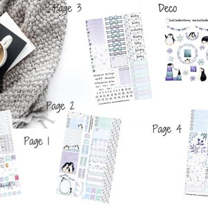 Penguin Party Weekly Sticker Kit  A La Carte Stickers Mini Sticker Kit Scrapbook Stickers