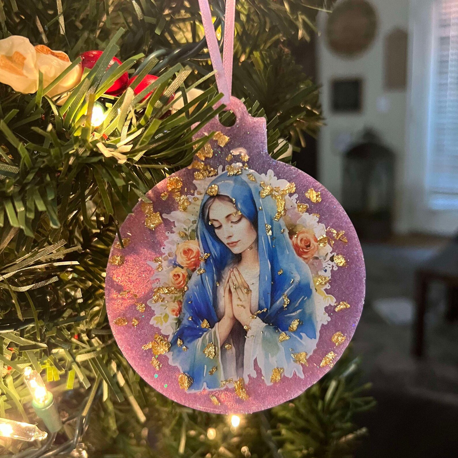 Mother Mary Ornament Catholic Ornament Christian Ornament True Meaning