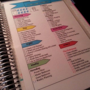 Cleaning Schedule DownloadCleaning Insert Cleaning Planner Insert Scrapbook Stickers