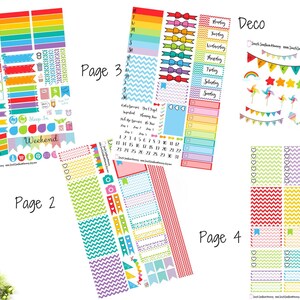 Soar High Weekly Sticker Kit A La Carte Stickers Mini Sticker Kit Scrapbook Stickers Rainbow Bridge Stickers