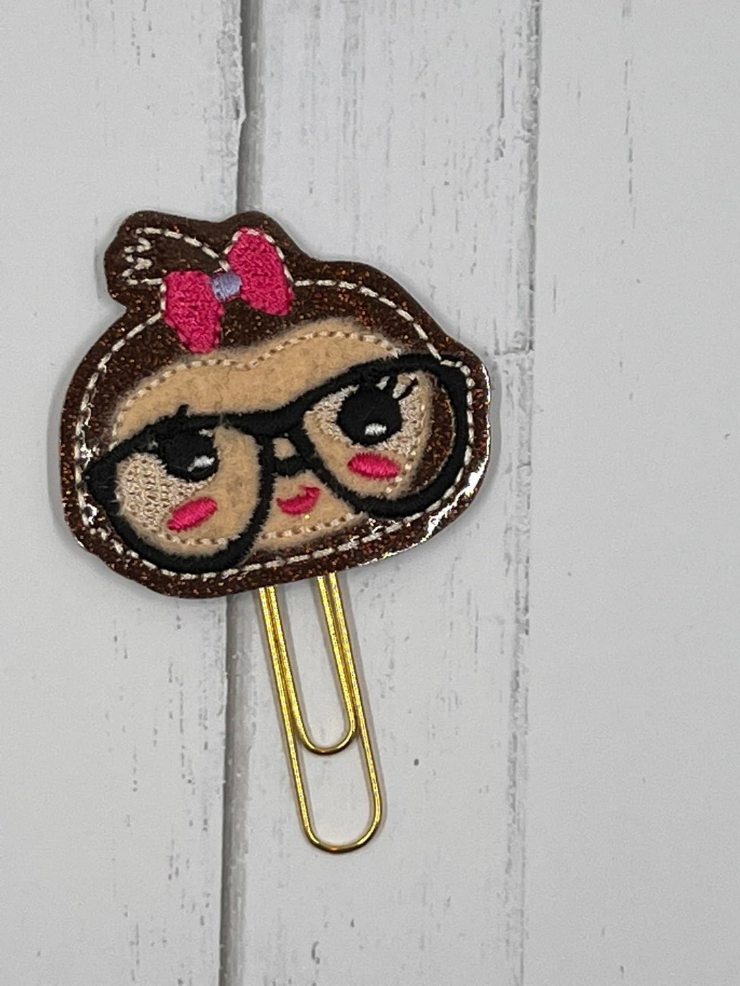 Maggie May the Sloth Planner Clips, Feltie Clip, Planner Accessory ...