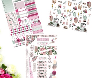 Flower Market Simple Weekly Sticker Kit A La Carte Stickers Mini Sticker Kit Scrapbook Stickers