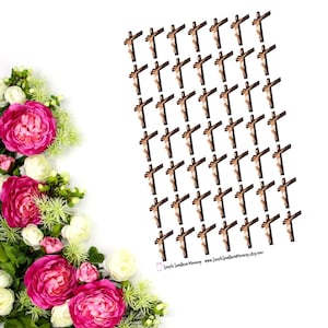 Crucifix Stickers Catholic Stickers Catholic Journal Stickers Christian Stickers Christian Journaling Catholic Planner Stickers