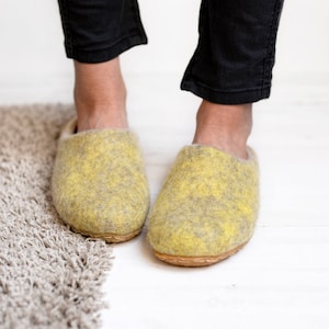 wool slippers felt slippers boiled wool slippers flat woman slippers home slippers slippers hygge clogs image 1