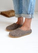 Boiled wool woman slippers- felt slippers- wool clogs- Christmas gift for woman- inside home shoes 