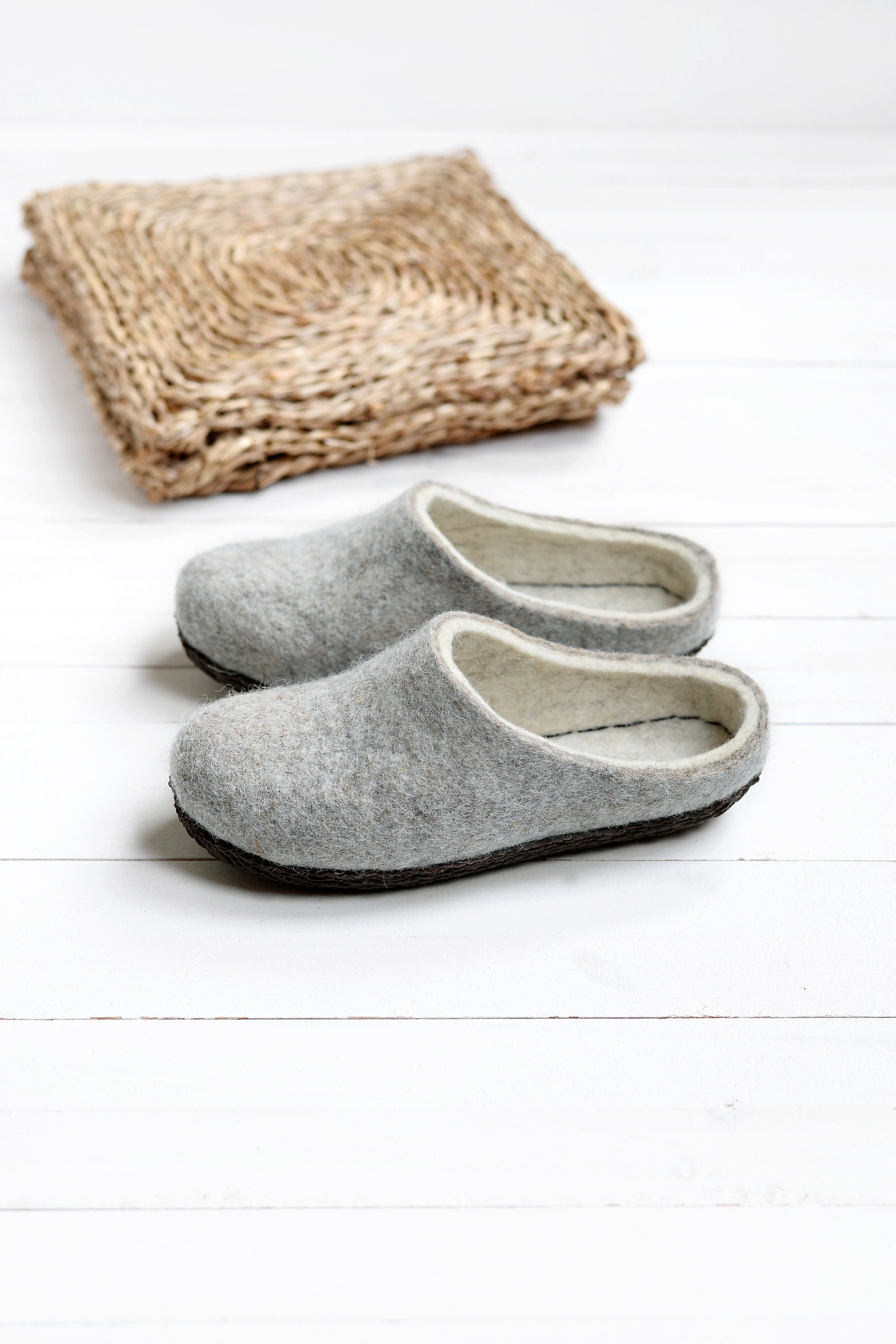 Boiled Eco Shoes Clogs Felt Rustic Hygge -