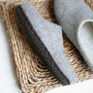 boiled wool clogs
