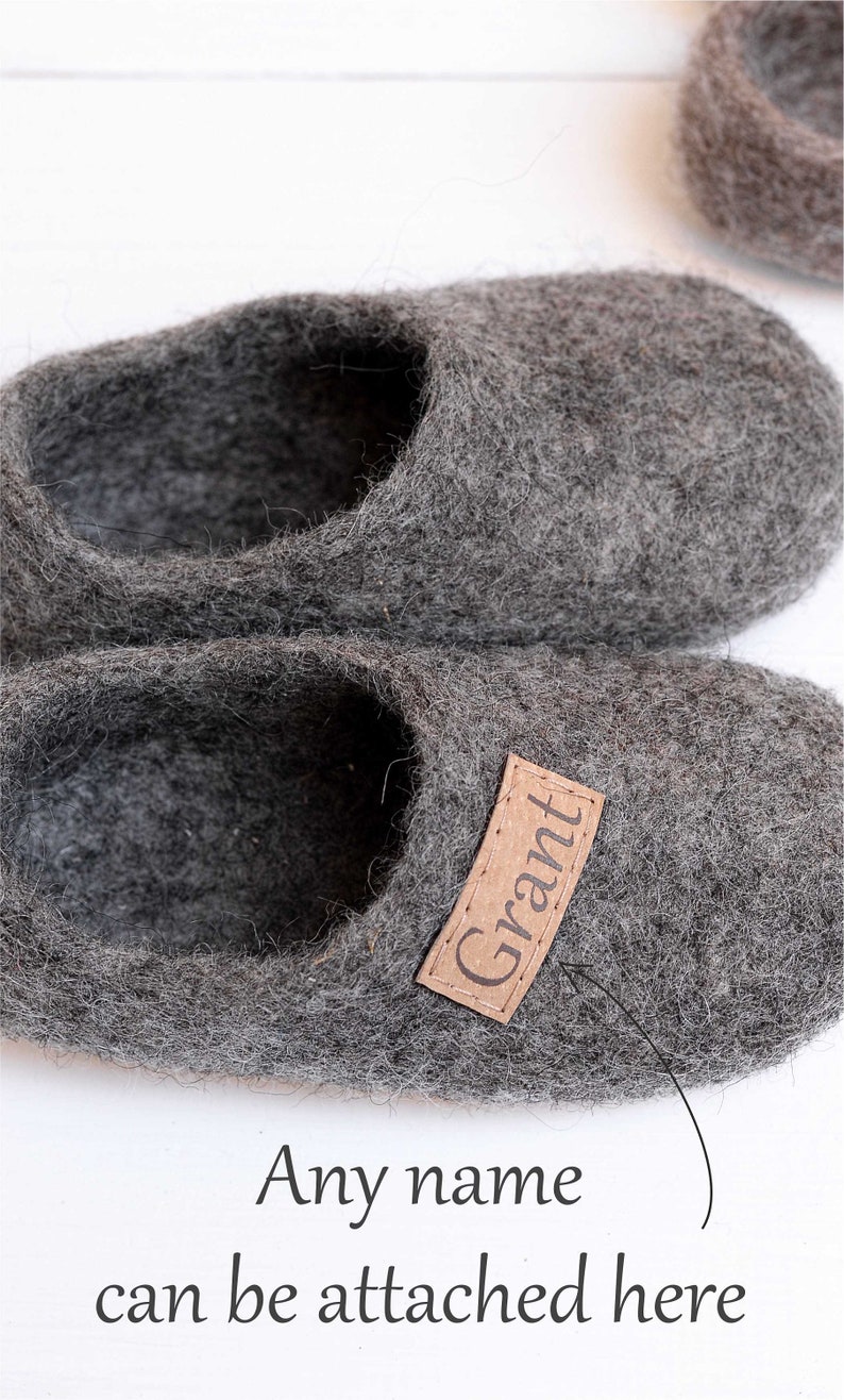 Personal felt baby slippers felted kids slippers wool baby clogs kids felt shoes wool slippers for children toddler slippers image 6