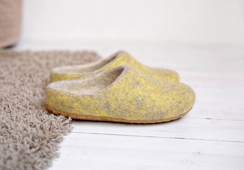 wool slippers felt slippers boiled wool slippers flat woman slippers home slippers slippers hygge clogs image 6