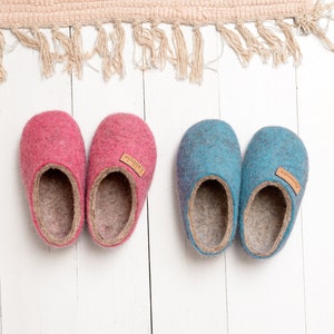 Personal felt baby slippers felted kids slippers wool baby clogs kids felt shoes wool slippers for children toddler slippers image 5