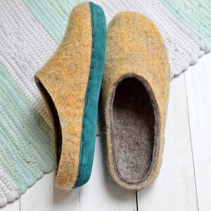 yellow earth slippers