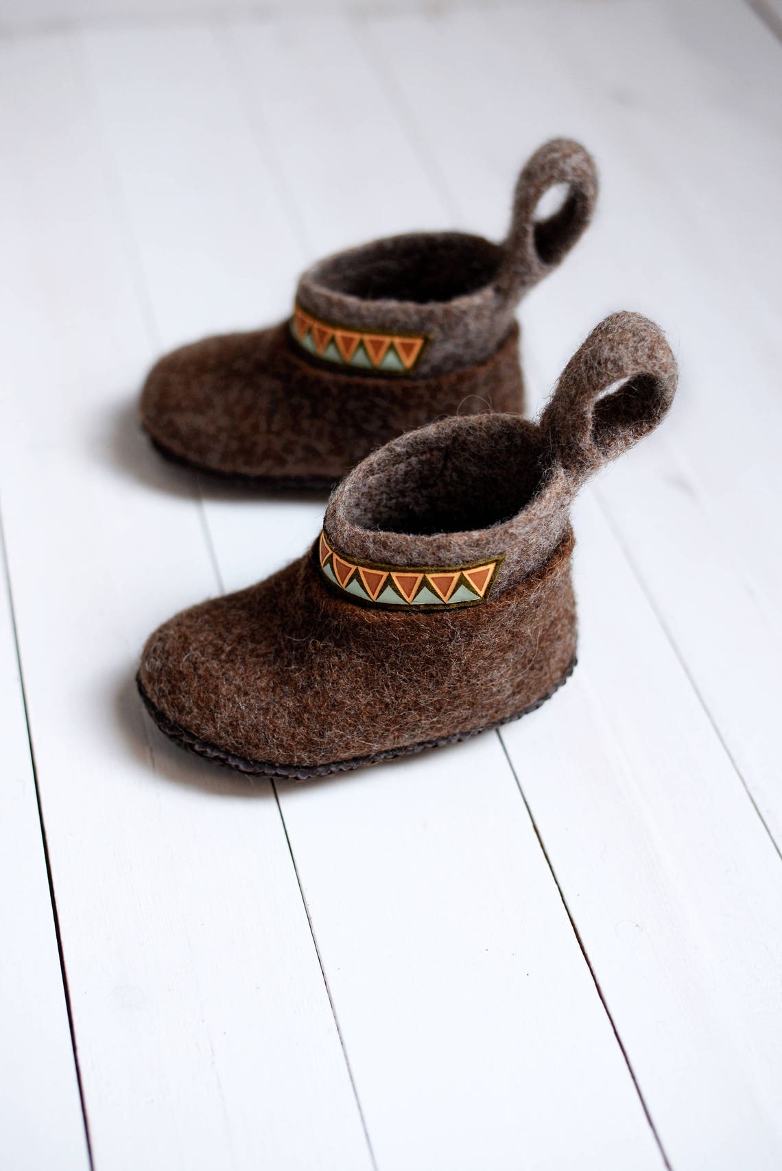 Felt eco slippers for kids Eco House shoes for kids Baby Etsy