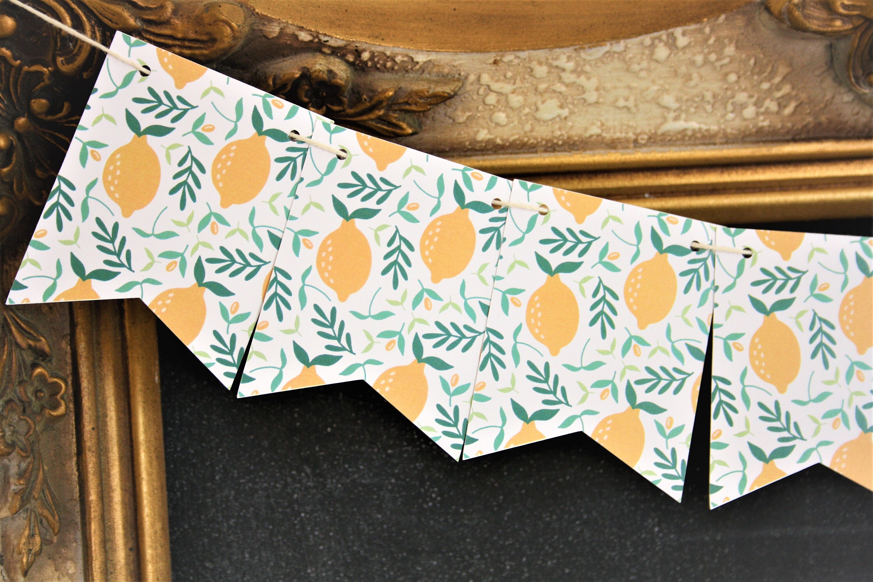 Mini Banner. Lemon Banner. Lemon Theme. Summer Party. Lemons. | Etsy