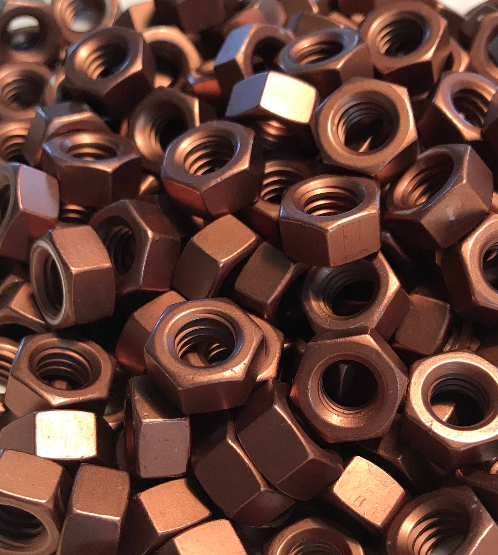 Brown Anodized Colored Aluminum Hex Nut 5/1618 Etsy