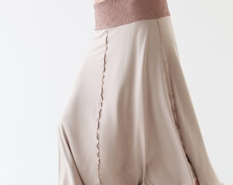 LACE Taille Maxirock, fließender langer Rock