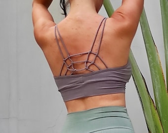 Naadloze bralette met verfijnde achterkant, comfortabele en zachte draadloze bh-top.
