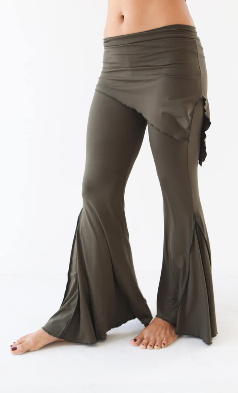 formal pants with attached skirt