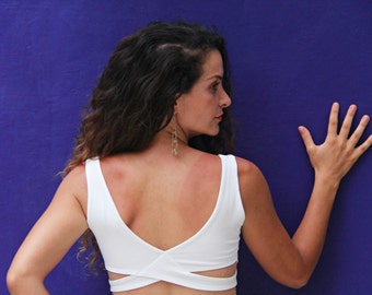 Crop Top BRALETTE, Soft Double Layer Bra