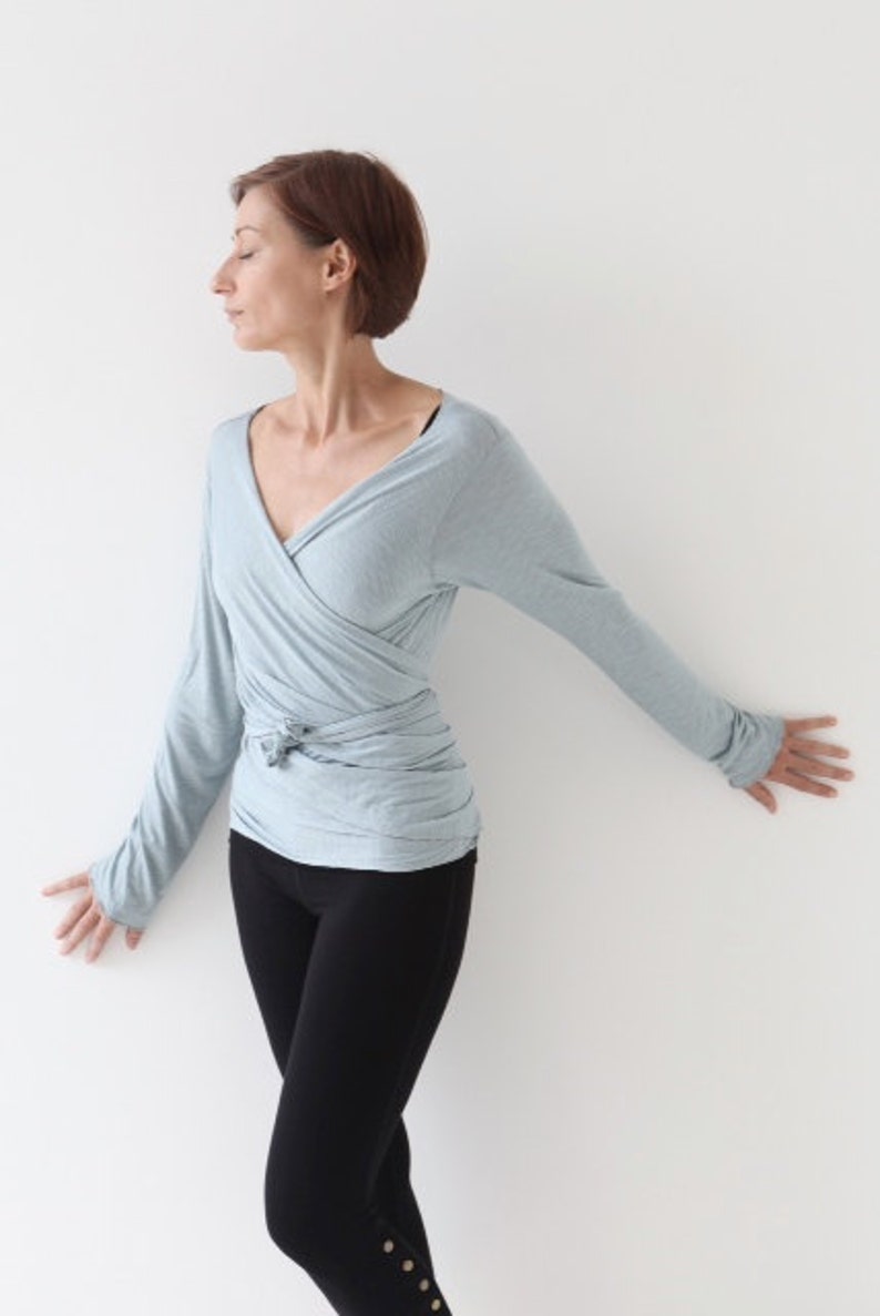 yoga wrap top