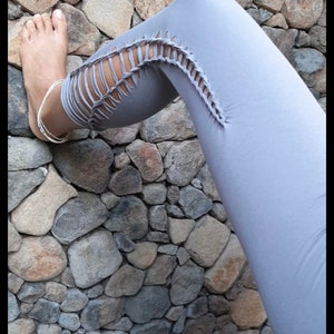BRAIDED yoga LEGGINGS - high waist weaved tights -
