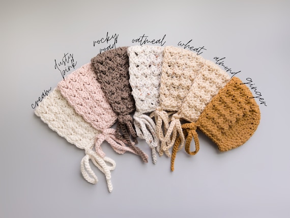 handmade baby bonnets