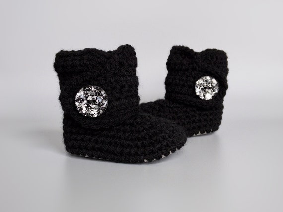 Black crochet uggs outlet