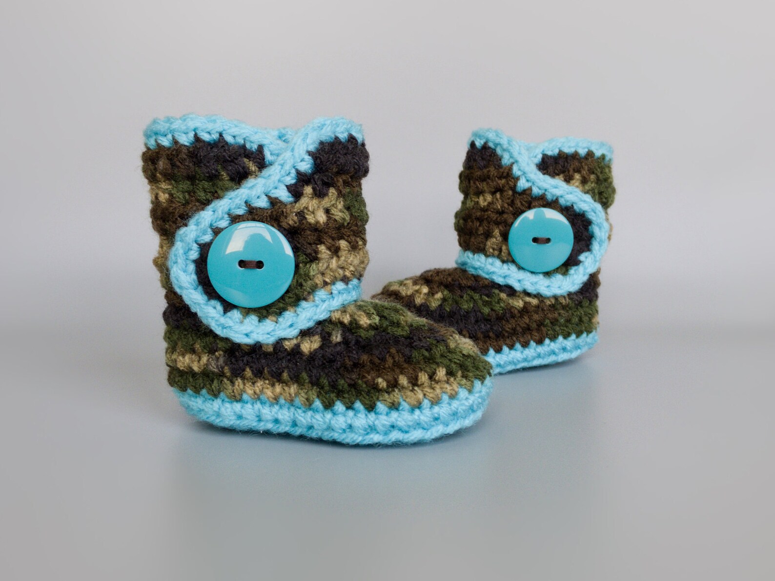 Baby Hunting Clothes Camouflage Infant Boots Bright Blue Etsy