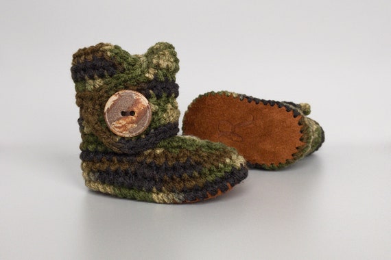 camo baby boots