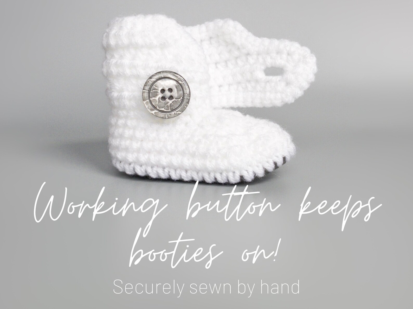 Newborn Booty White Baby Shoes Gender Reveal Gift Neutral Etsy