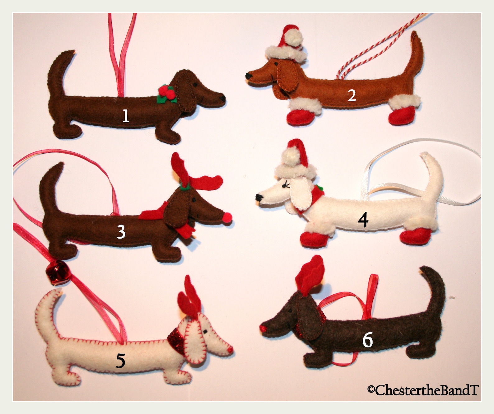 Christmas Dachshund Ornament Original Decoration Etsy