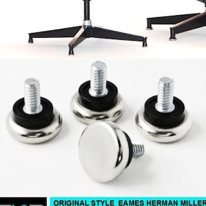 FOR Eames Herman Miller 671 Ottoman Feet Foot Glides SKP Replacement Spare Parts Set of 4