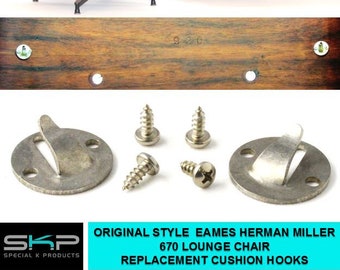 Cushion Hooks for EAMES / HERMAN MILLER 670 Lounge Chair / 671 Ottoman Replacement Cushion Hooks, Parts