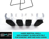 Bertoia Chair Sled Glides For Knoll Diamond, Bird, Side Chairs