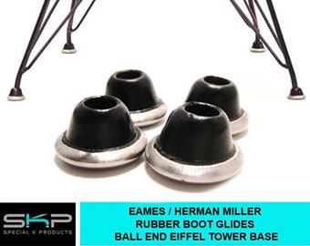 For Eames Herman Miller Rubber DOME Boot Glides for Eiffel Tower Base Replacement Parts SKP Spares Set of 4