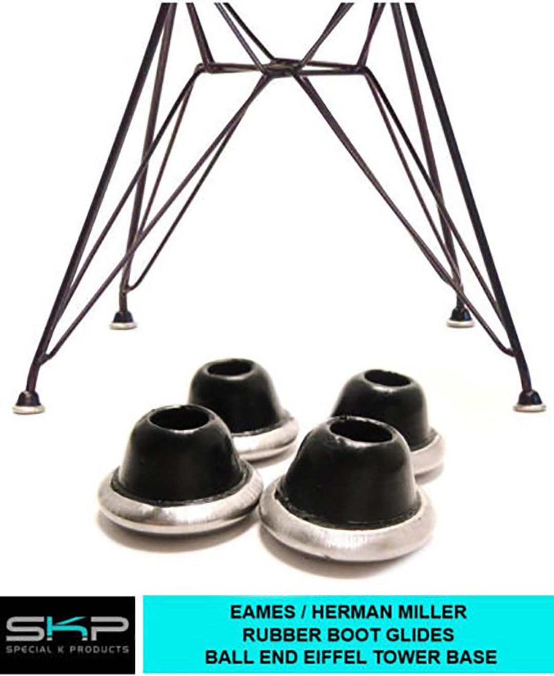 For Eames Herman Miller Rubber DOME Boot Glides for Eiffel Tower Base Replacement Parts SKP Spares Set of 4 Etsy