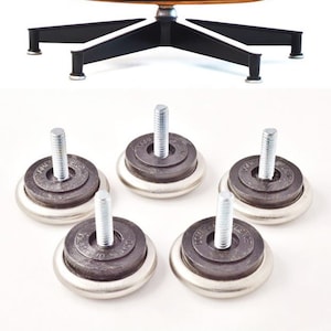 For Eames Herman Miller 670 Lounge Chair Glides Feet Domes of Silence Spare Replacement Part Set 