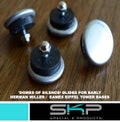 For Eames Herman Miller Set of (4) SKP "Domes of Silence" Glides Eiffel Tower Base / Wire Base