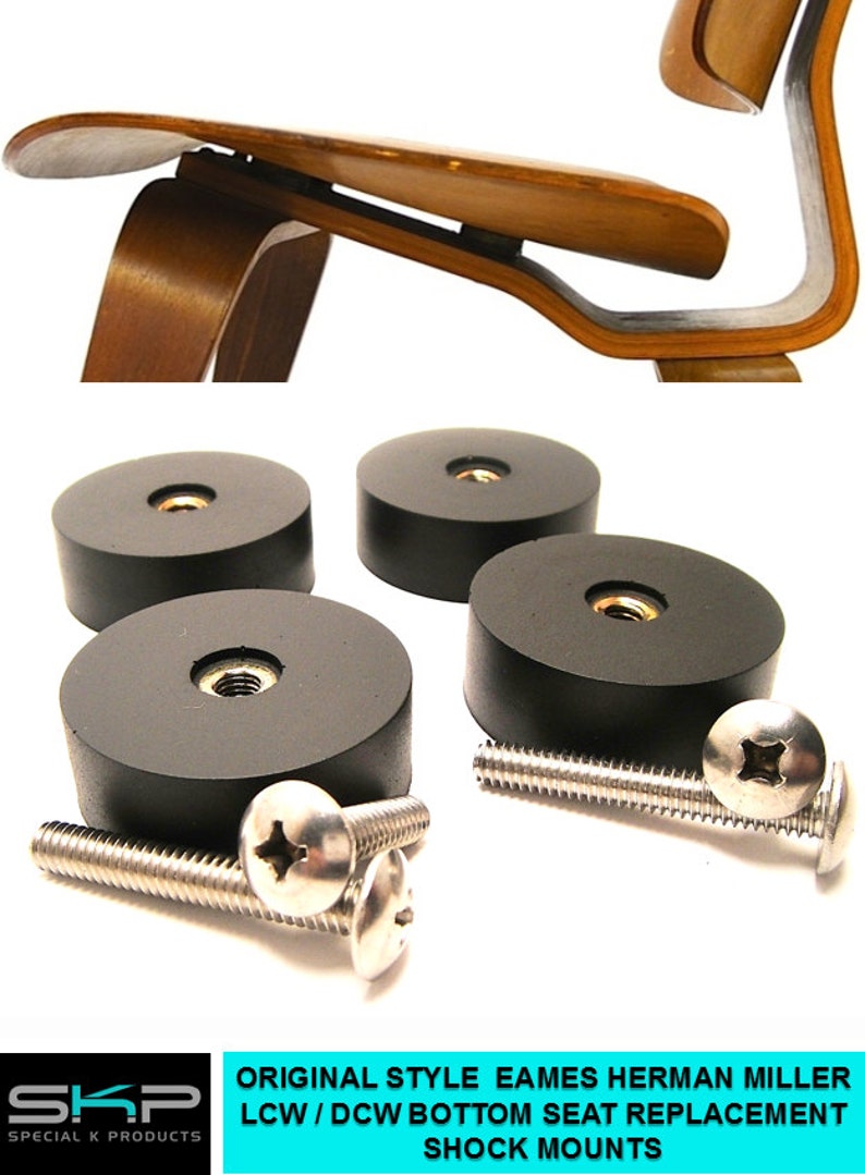 For Eames Herman Miller DCW or LCW SKP Seat Shockmounts shock mount Set of 4 image 2