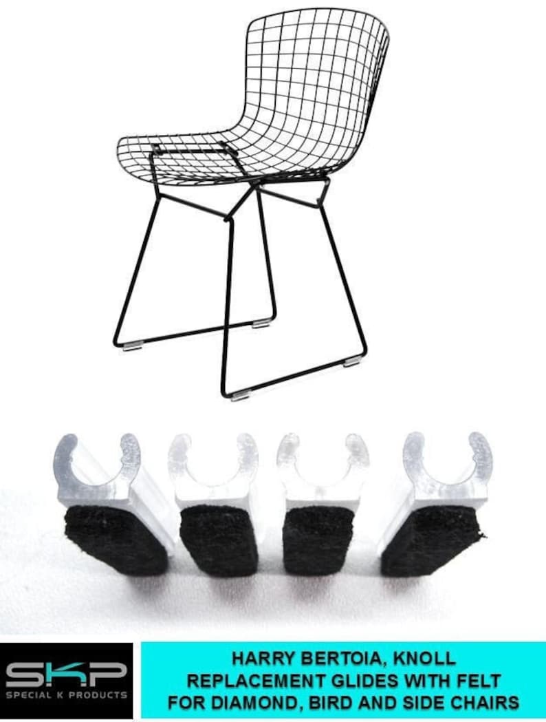 Ensemble de 4 chaises Bertoia pour chaise/luge pour Knoll Diamond, oiseau et chaises d'appoint image 1