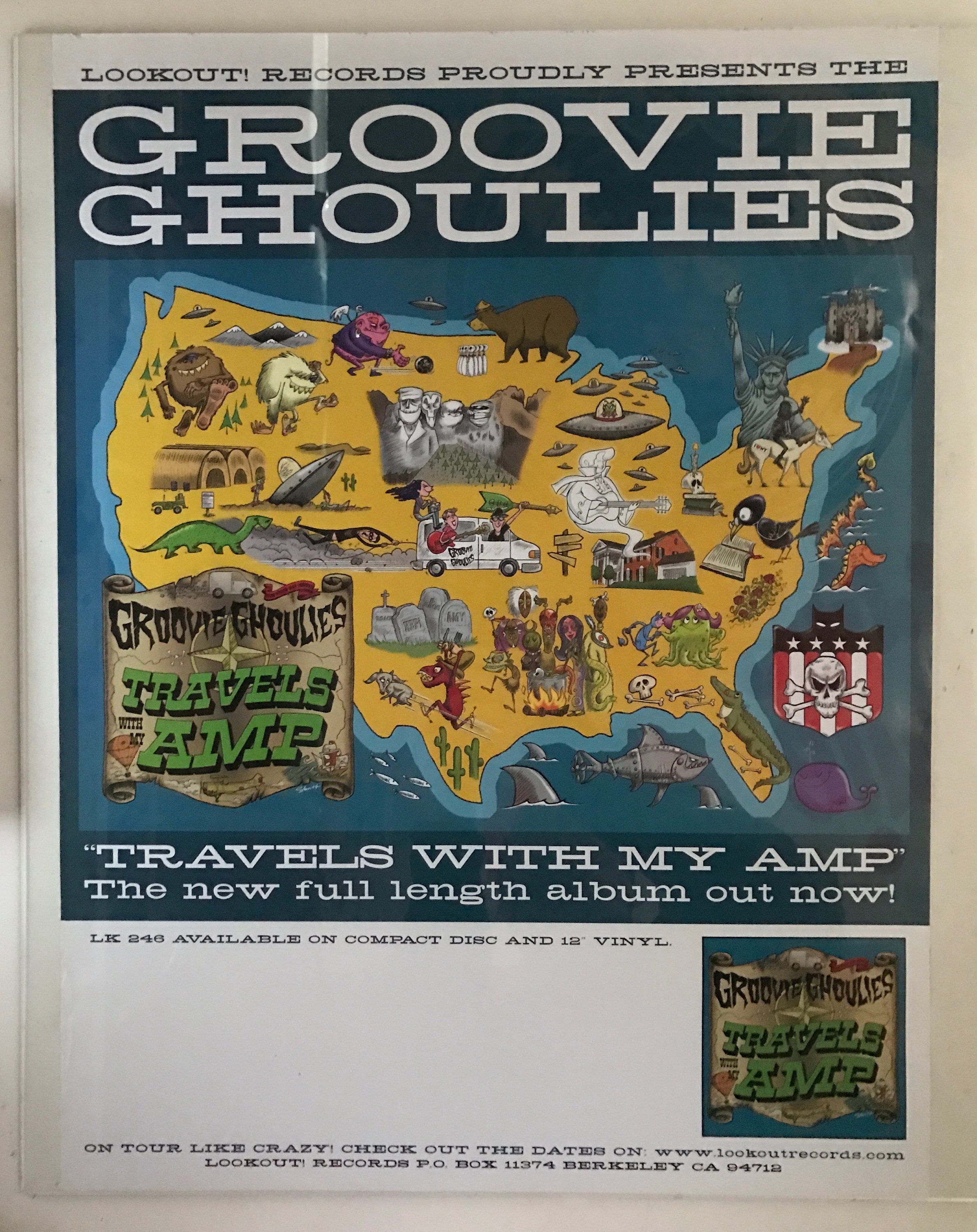 Groovie Ghoulies - Promo Punk Rock Poster - Lookout! Records - FULL COLOR