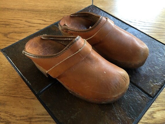 1980s wooden clogs