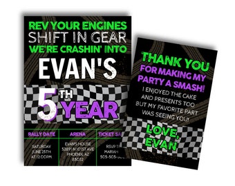 Monster Truck | birthday invitation, graves, face book event, monsters, trucks, dig dirt, jammin, shift in gear, rev your engines, printable
