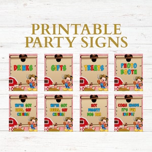 Mickey Mouse Food Signs | birthday party, invite, food, table, farm house, clubhouse, farmer, barn, signs, printable, downloadable